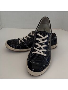 Josef Seibel Black Patent Sneakers 9-9.5